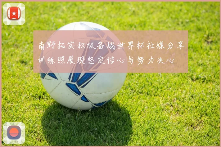 南野拓实积极备战世界杯社媒分享训练照展现坚定信心与努力决心